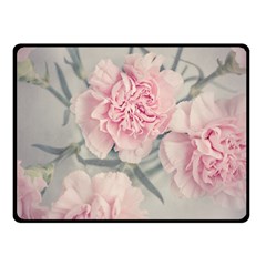 Cloves Flowers Pink Carnation Pink Fleece Blanket (small) by Amaryn4rt