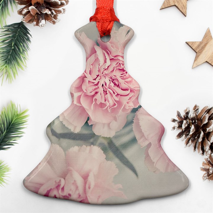 Cloves Flowers Pink Carnation Pink Christmas Tree Ornament (2 Sides)