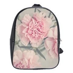 Cloves Flowers Pink Carnation Pink School Bags (xl)  by Amaryn4rt