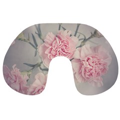 Cloves Flowers Pink Carnation Pink Travel Neck Pillows by Amaryn4rt