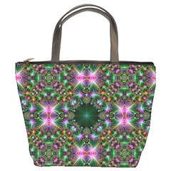 Digital Kaleidoscope Bucket Bags by Amaryn4rt