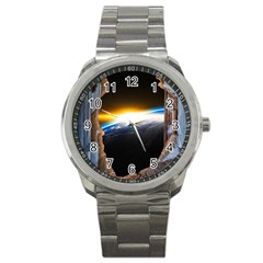 Door Breakthrough Door Sunburst Sport Metal Watch by Amaryn4rt