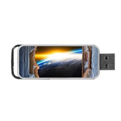 Door Breakthrough Door Sunburst Portable Usb Flash (two Sides)