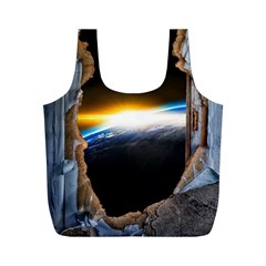 Door Breakthrough Door Sunburst Full Print Recycle Bags (m)  by Amaryn4rt