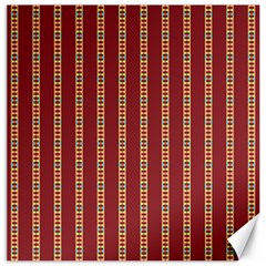 Pattern Background Red Stripes Canvas 12  X 12   by Amaryn4rt