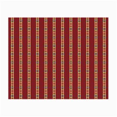 Pattern Background Red Stripes Small Glasses Cloth (2-side) by Amaryn4rt