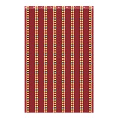 Pattern Background Red Stripes Shower Curtain 48  X 72  (small)  by Amaryn4rt