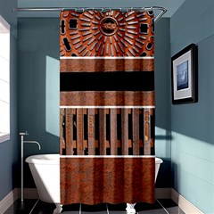 Stainless Structure Collection Shower Curtain 36  X 72  (stall)  by Amaryn4rt