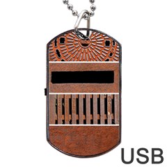 Stainless Structure Collection Dog Tag Usb Flash (two Sides) 