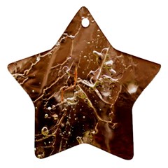 Ice Iced Structure Frozen Frost Ornament (star)  by Amaryn4rt