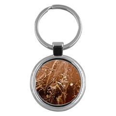 Ice Iced Structure Frozen Frost Key Chains (round)  by Amaryn4rt