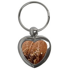 Ice Iced Structure Frozen Frost Key Chains (heart)  by Amaryn4rt