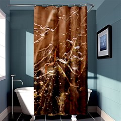 Ice Iced Structure Frozen Frost Shower Curtain 36  X 72  (stall)  by Amaryn4rt