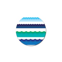 Water Border Water Waves Ocean Sea Golf Ball Marker