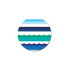 Water Border Water Waves Ocean Sea Golf Ball Marker (10 Pack) by Amaryn4rt