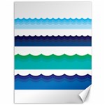 Water Border Water Waves Ocean Sea Canvas 36  x 48   35.26 x46.15  Canvas - 1