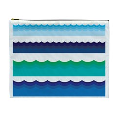 Water Border Water Waves Ocean Sea Cosmetic Bag (xl) by Amaryn4rt