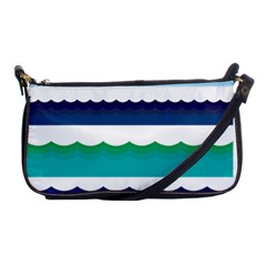 Water Border Water Waves Ocean Sea Shoulder Clutch Bags by Amaryn4rt