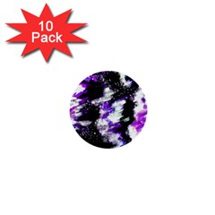 Abstract Canvas Acrylic Digital Design 1  Mini Buttons (10 Pack) 