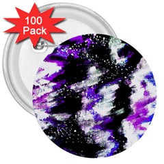 Abstract Canvas Acrylic Digital Design 3  Buttons (100 Pack) 