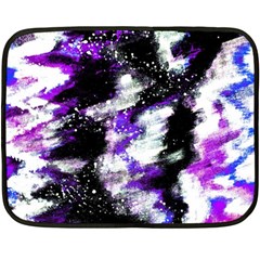 Abstract Canvas Acrylic Digital Design Double Sided Fleece Blanket (mini)  by Amaryn4rt