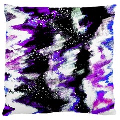 Abstract Canvas Acrylic Digital Design Large Cushion Case (one Side) by Amaryn4rt