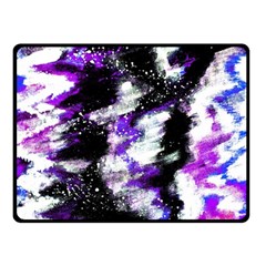 Abstract Canvas Acrylic Digital Design Double Sided Fleece Blanket (small) 