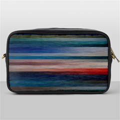 Background Horizontal Lines Toiletries Bags by Amaryn4rt