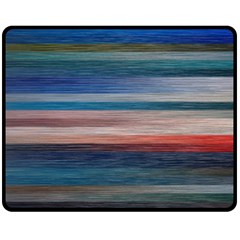 Background Horizontal Lines Double Sided Fleece Blanket (medium)  by Amaryn4rt