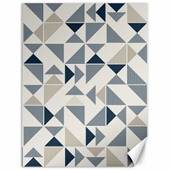 Geometric Triangle Modern Mosaic Canvas 12  X 16  