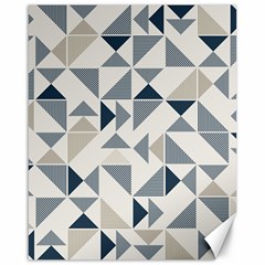 Geometric Triangle Modern Mosaic Canvas 16  X 20  