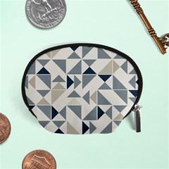 Geometric Triangle Modern Mosaic Accessory Pouches (small)  by Amaryn4rt