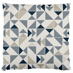 Geometric Triangle Modern Mosaic Large Flano Cushion Case (two Sides) by Amaryn4rt