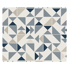 Geometric Triangle Modern Mosaic Double Sided Flano Blanket (small) 