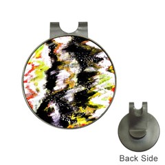 Canvas Acrylic Digital Design Art Hat Clips With Golf Markers by Amaryn4rt