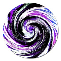 Canvas Acrylic Digital Design Magnet 5  (round)