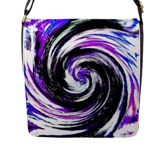 Canvas Acrylic Digital Design Flap Messenger Bag (l)  by Amaryn4rt