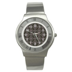 Line Geometry Pattern Geometric Stainless Steel Watch