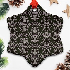 Line Geometry Pattern Geometric Ornament (snowflake)  by Amaryn4rt