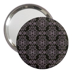 Line Geometry Pattern Geometric 3  Handbag Mirrors by Amaryn4rt