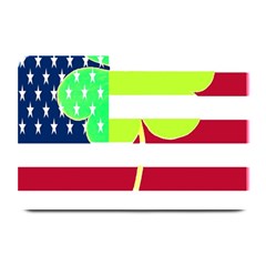 Usa Ireland American Flag Shamrock Irish Funny St Patrick Country Flag  Plate Mats by yoursparklingshop