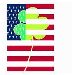 Usa Ireland American Flag Shamrock Irish Funny St Patrick Country Flag  Small Garden Flag (two Sides) by yoursparklingshop