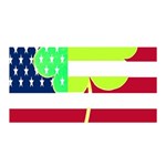 USA Ireland American Flag Shamrock Irish Funny St Patrick Country Flag  Satin Wrap Front