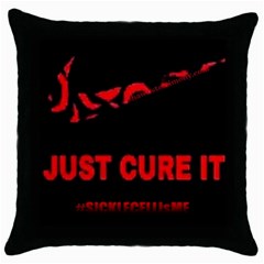 #justcureit 1481928493581 2016 07 8  13 18 34 Throw Pillow Case (black)