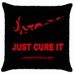 #justcureit 1481928493581 2016 07 8  13 18 34 Throw Pillow Case (Black) Front