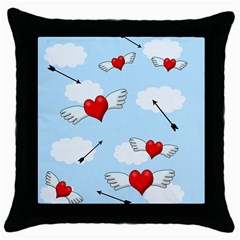 Love Hunting Throw Pillow Case (black) by Valentinaart