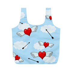 Love Hunting Full Print Recycle Bags (m)  by Valentinaart