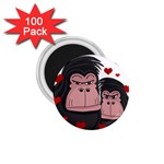 Gorillas love 1.75  Magnets (100 pack)  Front