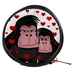 Gorillas Love Mini Makeup Bags by Valentinaart