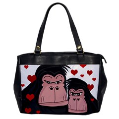 Gorillas Love Office Handbags by Valentinaart